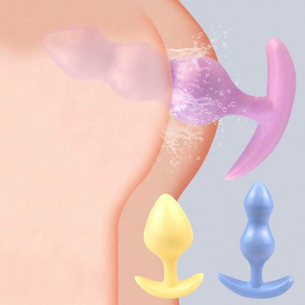 3 Colors Female And Male Soft Silicone Anal Plug Tail Large Pull Beads Anal Beads Female Anal Device Toys Flirting Adult Sex Toys Ass Sexy Product For Adult Tools Sex Toy Anal Toys