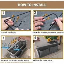 3pcs Bedside Caddy Storage Organizer, Hanging Bag Holder With Pockets For Bedroom, Loft Bed Tent, Bed Curtain, Top Bunk Bed Shelf Accessories (Gray)