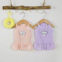 Spring/Summer Pet Dog & Cat Dress, Suitable For Outdoor Wear In Spring - Purple - View 7