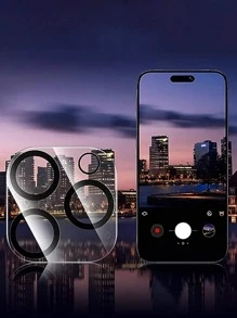 3 piezas de protector de lente transparente, resistente a los arañazos, compatible con la serie 11/12/13/14/15/16, a prueba de agua, a prueba de golpes, antirrayas y antihuellas dactilares, de cobertura completa