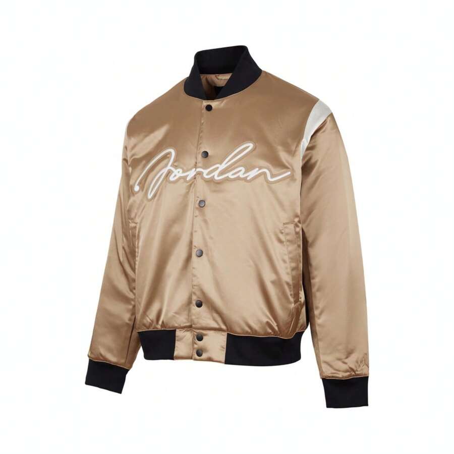 Nike 2025 Men's AS MVP HBR VRSTY JKT Sports Winter Baseball Jacket HF9298-257 - Brown - View 1