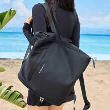 Bolsa de natação com armazenamento zoneado, mochila masculina/feminina, bolsa de praia separada para uso externo, bolsa organizadora de artigos de higiene pessoal à prova d'água para adultos, adequada para natação, fitness, ao ar livre