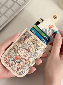 Slide Out Large Capacity Card Holder,Creative ID Card Case,Multi-Slot Anti-Demagnetization Compact Super Card Wallet