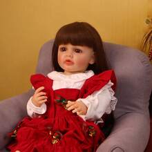 Reborn Baby Dolls Girl - 22 Inches Realistic Newborn Full Body Vinyl Baby Dolls Lifelike Newborn Real Life Weighted Dolls Toy Gift For Kids Age 3+