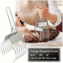 Stainless Steel Roast Beef Slicer With Built-In Clip Function - Perfect For Ham, Bread And Grill - Manual Kitchen Gadget