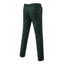 Bộ vest nam Caelus Fashion mới, kiểu dáng công sở, hai hàng cúc, màu trơn, gồm áo khoác và quần tây, dáng ôm, thích hợp cho đám cưới, tiệc tùng, sự kiện xã giao. - xanh quân đội - Xem 6