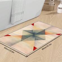 [Plush Velvet 700g/㎡ Latex Backing 5mm Thick] 1pc Bohemian Style Area Rug, Solid Color Carpet, Soft Non-Slip Washable For Living Room Bedroom Kitchen Office, Indoor Outdoor Home Decor Farmhouse Rug, Play Mat Back To School
