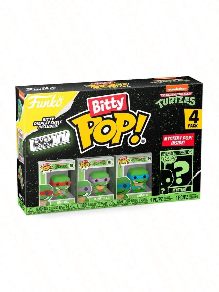 Funko Confezione blister da 4 personaggi Bitty POP Ninja Turtles Blit