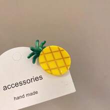 2 件水果形迷你发夹，西瓜和樱桃侧刘海发夹公主发饰（无卡）