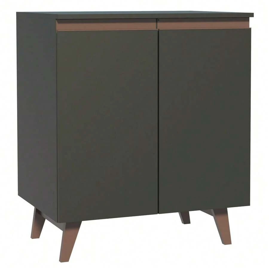 Madesa Reims 70cm Black Kitchen Base Cabinet - 黑色 - 查看 1