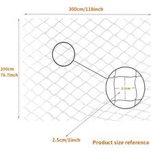 1 pieza Red de balcón para mascotas blanca, cerca de malla de nailon para uso interior/exterior, protección para niños, gatos y perros