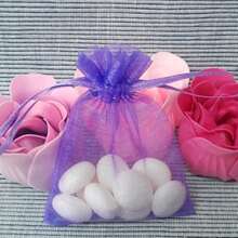 10/50/100pcs Gift Packaging Bags, Multi-Color Organza Candy Bags, Tableware, Size: 7*9CM, Various Holiday Party Packaging Supplies, Festival Home Decor