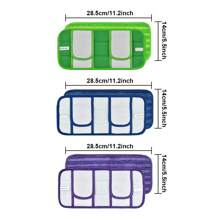 Yhaijj1/2/3pcs High Quality New Cationic Materials Microfiber Mop Pads Adapt To Sweeper 12-Inch Microfiber Mop Pad Reusable And Washable High Dirt And Water Absorption Easy To Clean Cleaning Accessories 11x5inch Purple Green Dark Blue Cleaning Accessories Cleaning Supplies For Apartment Home