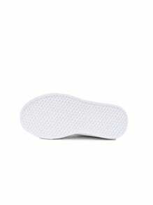 Children Girls' Spring 2025 New Arrival Colorblock Sport Skid-Proof Sneakers, Suitable For Spring And Autumn - White - View 5