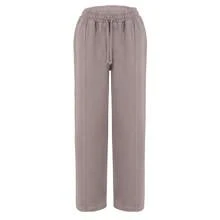 Absanoh Women Crop Top Zip Tracksuit High Waist Straight Leg Joggers In Acid Wash & Solid Colours - Hoodie Sweatshirt And Pants Two Piece Set For Female - Chocolate Brown - View 6