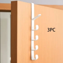 3/1pc Bedroom Door Hanger, Clothes Hanging Rack, Over The DoorPlastic Home Storage, Organization Hooks, Purse Holder For Bags Rails