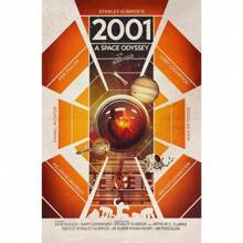 1pc Classic Movie 2001 A Space Odyssey Hot Pop Fashion Retro Posters Canvas Paintings Wall Arts Cinema Home Decor No Frame