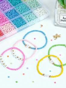 3mm Glass Seed Beads For Bracelets Making, Friendship Bracelet Making Kit For Girls, 24 Colors Bead Bracelet Kit, Beads For Jewelry Making Kit, DIY, Arts And Crafts Gifts