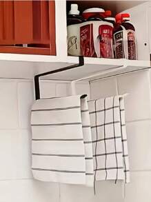Estante de tela holgado y alargado para pañuelos, para rack de papel de cocina y toallas de papel, estante de almacenamiento para envoltura plástica para el gabinete, estante para rollos de papel para uso doméstico - Multicolor - Ver 4