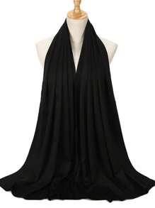 1 Stück natürliche Satin einfarbig Kopftuch Satin Hijab Frauen Kopf wickeln