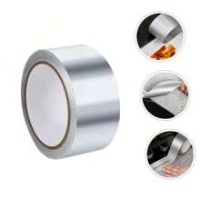 1pc Kitchen Waterproof Oilproof Sticker, Aluminum Foil Sink Anti-Mildew Waterproof Tape For Countertop, Water Pool, Stove - Silver - View 2