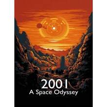 1pc Classic Movie 2001 A Space Odyssey Hot Pop Fashion Retro Posters Canvas Paintings Wall Arts Cinema Home Decor No Frame