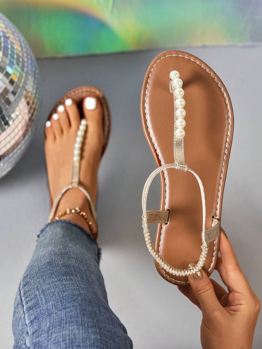 New Spring/Summer Fashion Women's Slip-On Slippers, Versatile Flat Slip-On Sandals