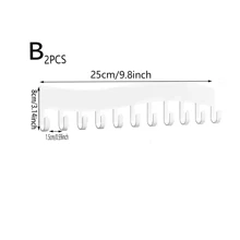 亚克力壁挂式项链架，自粘式无钻孔设计，女士和女孩珠宝收纳架 - 彩色 - 查看 17