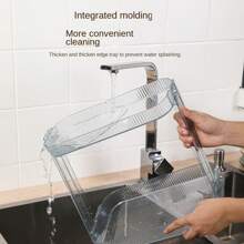 1 pieza Estante de almacenamiento transparente de cocina de 2 niveles con diseño elegante y lujoso, organizador multifuncional para cosméticos y artículos varios de baño - muchos - Ver 10