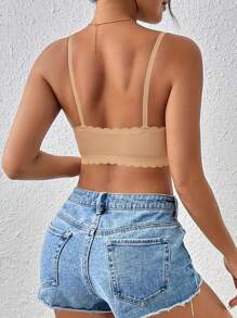 Nahtloser drahtloser BH für Damen, hebt und formt, bequem und atmungsaktiv, hautfreundlich und sexy, abnehmbare Pads, bügellos, verstellbare Träger, geeignet für Schlaf, Lässig, Yoga - Kaffeebraun - Übersicht 9