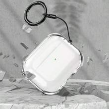 1 Piece Of Multi-Hued Translucent + Circular Loop Drop-Resistant Earphone Cup Sleeve Compatible With 1/2/3/4/Pro/Pro 2nd Generation Wireless Earphone Protective Enclosure