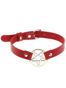 1 件哥特式颈链，时尚百搭可调节项圈项链，红色夸张女士项链，适合日常佩戴、节日派对、表演、时尚配饰、礼物 - 彩色 - 查看 23