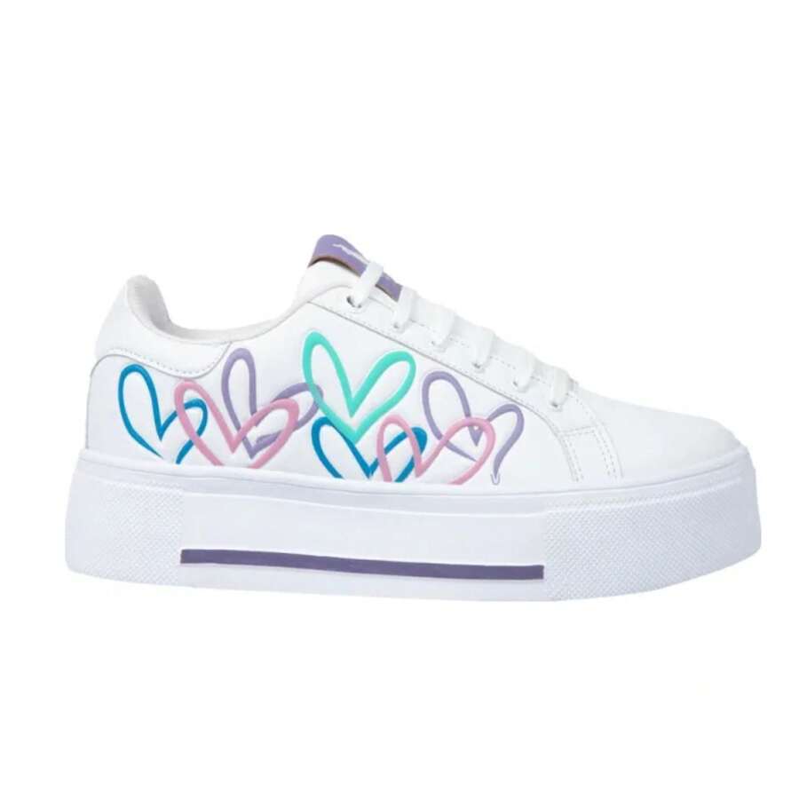 URBAN FASHION WOMEN'S WHITE SNEAKERS TENNIS - 白色 - 查看 1
