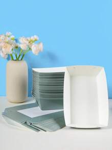 10/24pcs Sage Green Food Boxes, French Fry Boxes, Popcorn Boxes, Snack Boxes For Birthday Party Decoration And Movie Night, Suitable For Lunch Box, Bakery, Burger Restaurant