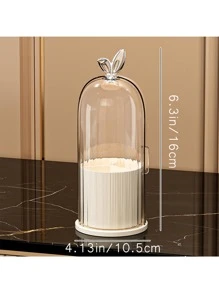 1 pieza Caja de almacenamiento de cosméticos, Caja de almacenamiento de joyas portátil, Caja de almacenamiento giratoria, Impermeable, a prueba de aceite, a prueba de polvo, Adecuado para dormitorio, baño, sala de estar, hotel, Adecuado para mujeres, madres, personas de negocios, viajeros, Decoración de escritorio, Decoración del hogar, Almacenamiento de encimera, Adecuado para regalos de Pascua, regalos de compromiso, recuerdos de boda, regalos para novias