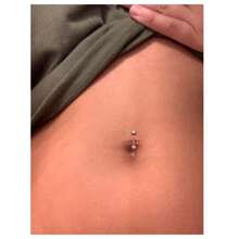 6 件/套不锈钢 Rook Daith 耳环、肚脐/唇环、眉钉、软骨杠铃、8 毫米（5/16 英寸）CZ 穿孔首饰 - 銀色 - 查看 4