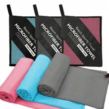 Toalla de playa de microfibra para viajes - Toalla de secado rápido, suave y ligera para camping, toalla de viaje absorbente y compacta para campamento, gimnasio, playa, yoga, natación y mochilero