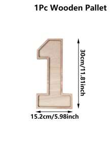 1PC Wooden Candy Dessert Display Tray,Number 0-9 Shaped Tableware Serving Trays,2026 New Year Decor,New Year's Tableware,New Year's Eve Party Supplies,30/40/50/60th Birthday Party Decoration,Class Of 2026 Congrats Grad Party Table Decor,Birthday Party Supplies,Table Centerpiece Decor,Party Favor - Wood Color - View 18