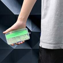 170pcs/Box Glow-In-The-Dark Fishing Beads With Silicone Anti-Tangle Glow Tube, Suitable For Night Fishing