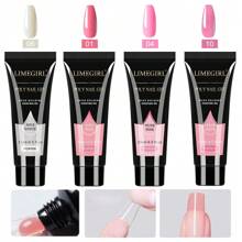 Limegirl 50pcs Gel Nail Polish Set, Includes UV Lamp Starter Kit And Nail Drill, 10 Colors Gel Polish, 4 Colors Extension Gel, 2 Bottles Base And Top Coat, Rhinestone Nail Art Kit, Gift For Women - Multicolor - View 3