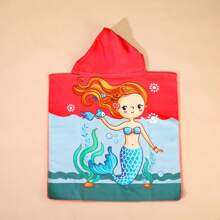 Cute Cartoon Children Hooded Bath Towel, Soft & Skin-Friendly, Won't Shed, Absorbent And Quick Drying, Wearable Baby Bathrobe - Multicolor - View 18