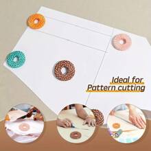 4 piezas de Pesas para patrones de tela, accesorios de costura para escribir, dibujar y coser (Estilo A/Estilo B) - Multicolor - Ver 6