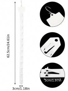 Plastikowe paski do zawieszania do ekspozycji w supermarketach, haki na półki w supermarketach - haki i klipsy do produktów, niezbędne narzędzia do supermarketów do organizowania produktów, haki nie są dołączone, przechowywanie w domu, odpowiednie do supermarketów, sypialni, salonów, kuchni, przechowywania przekąsek