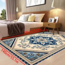 [Crystal Velvet 700g/㎡ Dotted Bottom 5mm Thick] 1 Pc Bohemian Style Area Rug, Solid Color Carpet, Soft Non-Slip Washable Rug For Indoor Outdoor Living Room Bedroom Kitchen Office Home Decor Corridor Runner Back To School