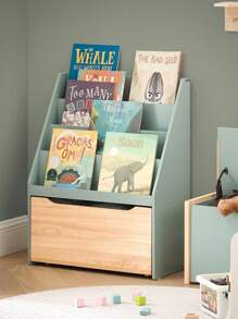 SoBuy 兒童書櫃 KMB95-GR - 灰色 - 查看 1