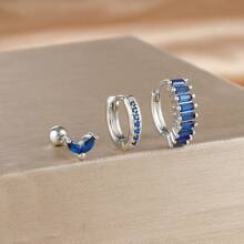 3PCS Round Circle Hoop Earrings Set For Women Tiny Stainless Steel Cartilage Piercing Earring Jewelry - 3pcs Earrings Set - View 10