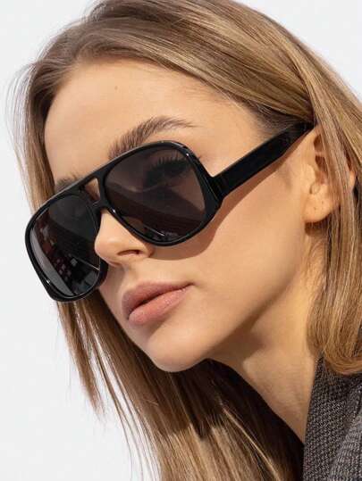 新款复古高端低鼻时尚眼镜，复古飞行员镜框，适合户外休闲、节日派对、街头风格，适合夏季海滩度假、户外、旅行的日常佩戴