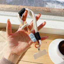 1 pieza Cordón de muñeca corto de moda para teléfono, correa de muñeca antideslizante y antidesplome con conector de funda para teléfono