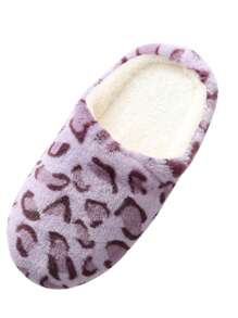 Nowość! Dopasowane do pary japońskie kapcie z nadrukiem w panterkę, miękkie, ciche, bawełniane, idealne do drewnianych podłóg i ogrzewania podłogowego, bardzo ciepłe, niezbędne w domu