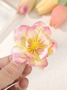 2pcs Bohemian Style Artificial Flower Hairclips